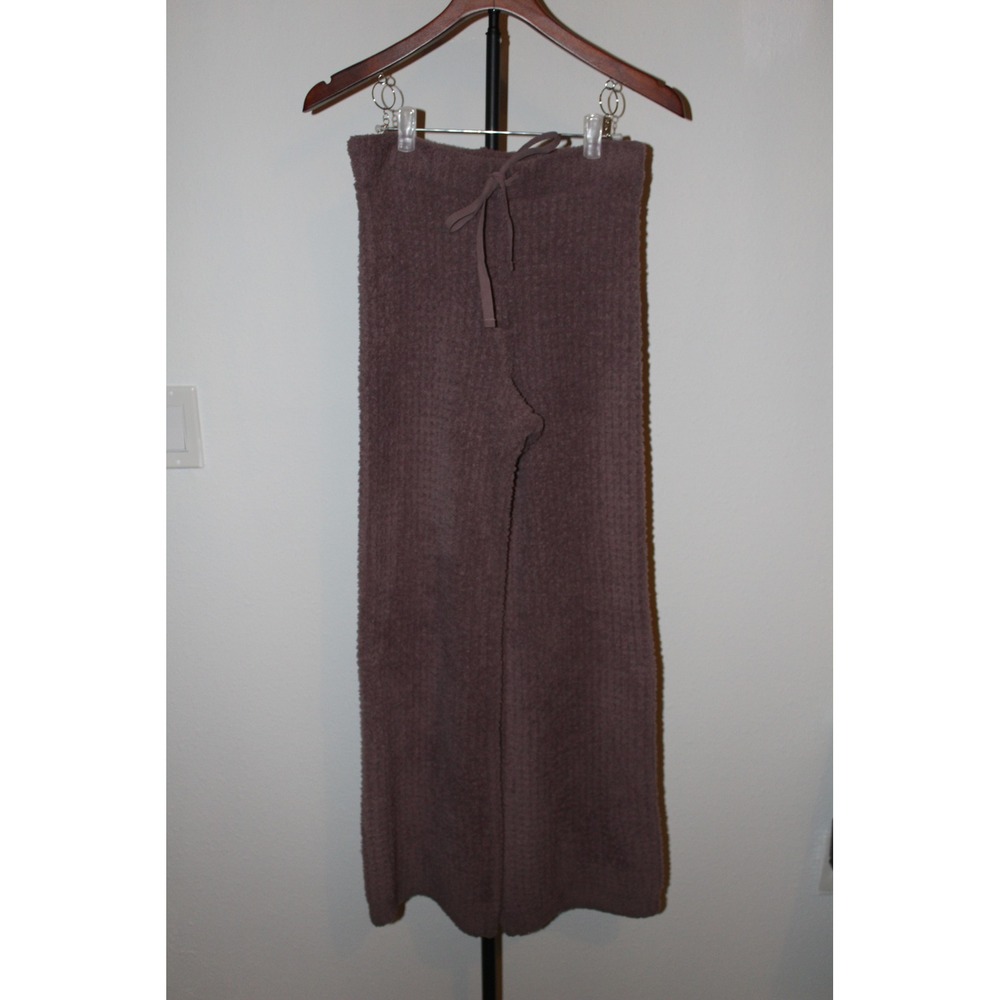 Softies Marshmallow Lounge Pants Mauve Wide Leg Drawstring Women's Size S NWOT